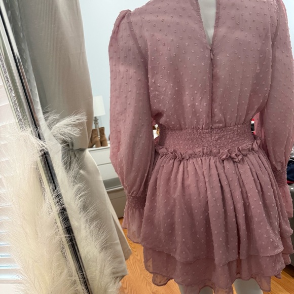 Oh Pink Chiffon Dress - Picture 3 of 4